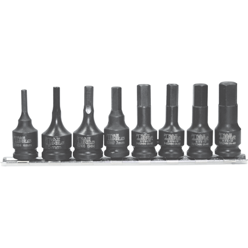 8 Piece Metric In-Hex Impact Sockets T&E Tools 97318