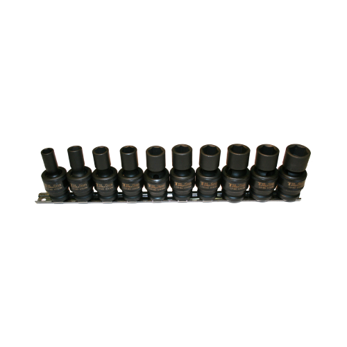 10Pc. 1/2"Dr.  Metric Universal 
Impact Socket Set T&E Tools 97487