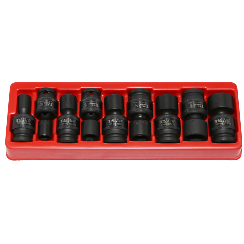 9 Piece 1/2" Drive SAE Impact Universal Sockets T&E Tools 97489