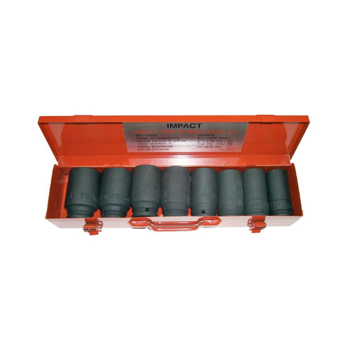 8 Piece 3/4" Drive SAE Deep Impact Sockets T&E Tools 97508L