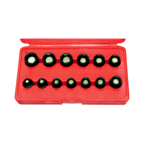 13 Piece 3/8" Drive Metric 6 Point Magnetic Impact Sockets T&E Tools 98313