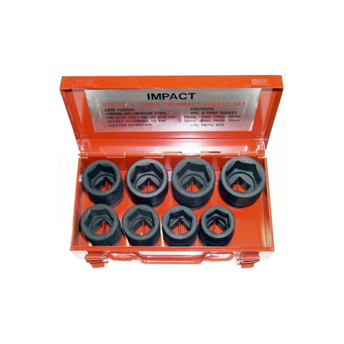 8 Piece 3/4" Drive Metric Impact Sockets T&E Tools 98508