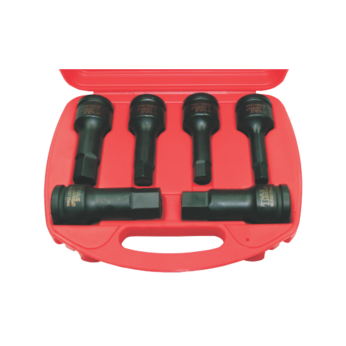 6 Piece Metric In-Hex 3/4" Drive Impact Sockets T&E Tools 98706