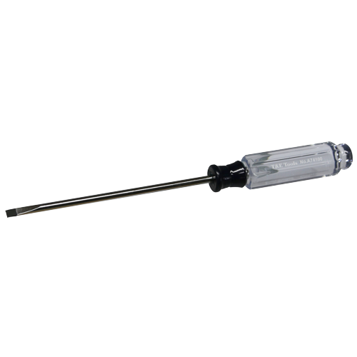 4mm x 100mm Acetate Slotted Screwdriver
 T&E Tools A74100