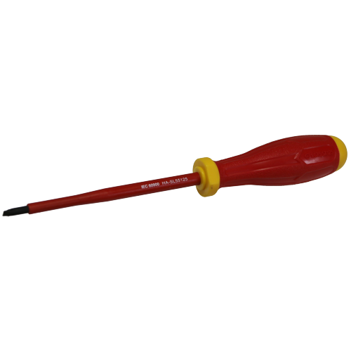 VDE Electrical Insulated Slotted Screwdriver (5.5 x 125mm) T&E Tools A75100-I