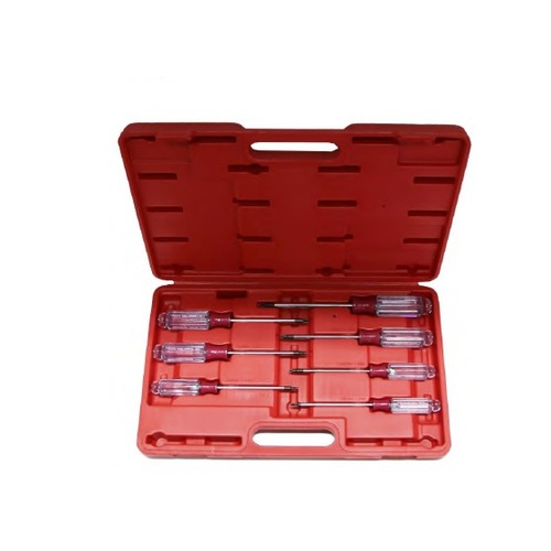 7 Piece Acetate Tamper Torx Screwdriver Set T10 - T40 T&E Tools A78007