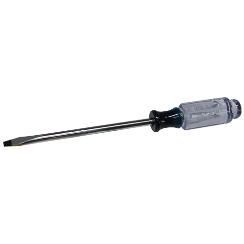 8mm x 150mm Acetate Slotted Screwdriver T&E Tools A78150