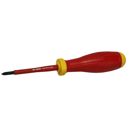 VDE Electrical Insulated Phillips Screwdriver (#1 x 80mm) T&E Tools A81100-I