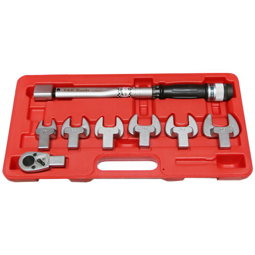 8Pc. Interchangeble Head Torq Wrench Set T&E Tools ATP80F8SET