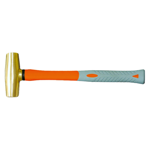  Brass Hammer 3Lb. (1.34 kg.) with Fibreglass Handle T&E Tools TE-B2102A-1006
