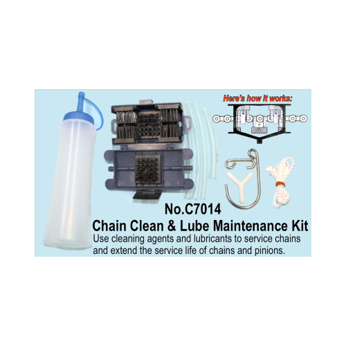 Motorcycle Chain Clean & Lube Maintenance Kit T&E Tools C7014
