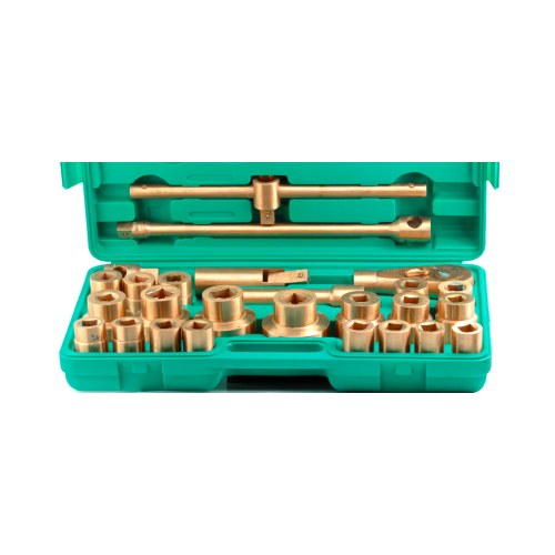 26Pc. 3/4"-1"Drive Socket Set 21-65mm  (Copper Beryllium) T&E Tools CB101M