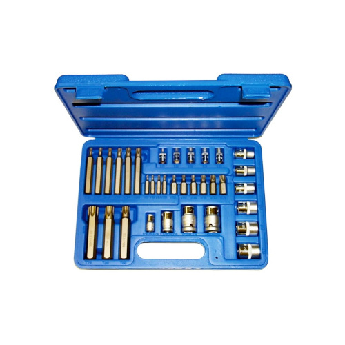 34 Piece Tamper Torx-R Bit & Socket Set T&E Tools CL140