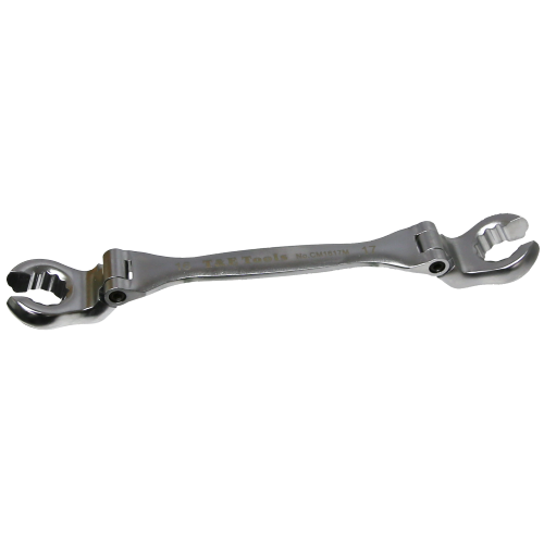 16 x 17mm 12 Point Flex Head Flare Nut Wrench T&E Tools CM1617M