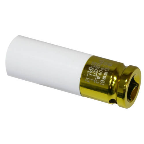 19mm Deep Thin Wall Socket 1/2" Drive With Sleve T&E Tools CW404-19