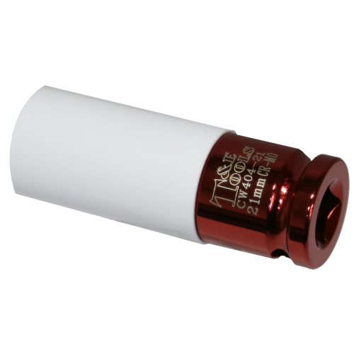 21mm Deep Thin Wall Socket 1/2" Drive With Sleve T&E Tools CW404-21