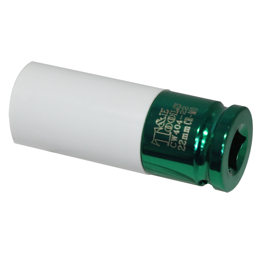22mm Deep Thin Wall Socket 1/2" Drive With Sleve T&E Tools CW404-22