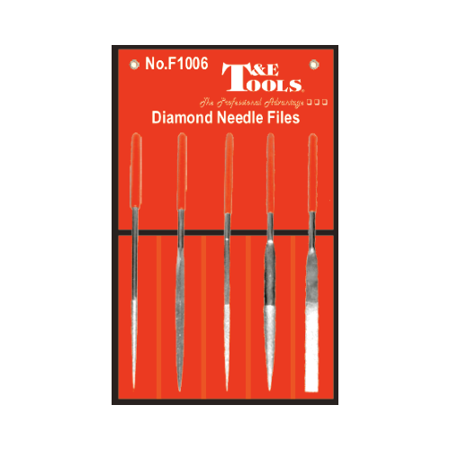 Diamond Needle File 5 Piece Set T&E Tools F1006