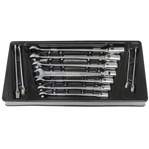 11 Piece SAE Combination Flex Box Wrench Set T&E Tools F6611