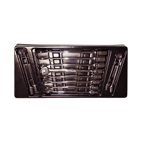 12Pc. Metric Combination Flex Box Wrench Set 8-19mm T&E Tools F7711