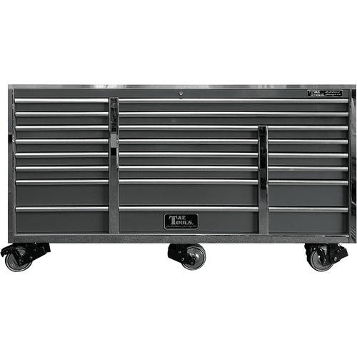 Tool Box Roller Cabinet 76" Godfather Mega Series Black T&E Tools TE-GF7622BK