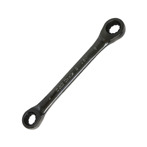 Double Ring Gear Ratchet Wrench 14mm x 15mm 12 point 72T T&E Tools GW1415M