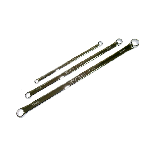 3 Piece Hi-Performance Long Ring Wrench Set T&E Tools HPR3