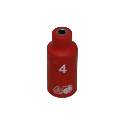 6 Point VDE Insulated Socket (4mm) T&E Tools IS20012