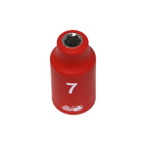 7mm x 3/8"Dr. 6Pt VDE Insulated Socket T&E Tools IS22072