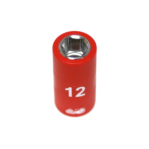 12mm x 3/8"Dr. 6Pt VDE Insulated Socket T&E Tools IS22122