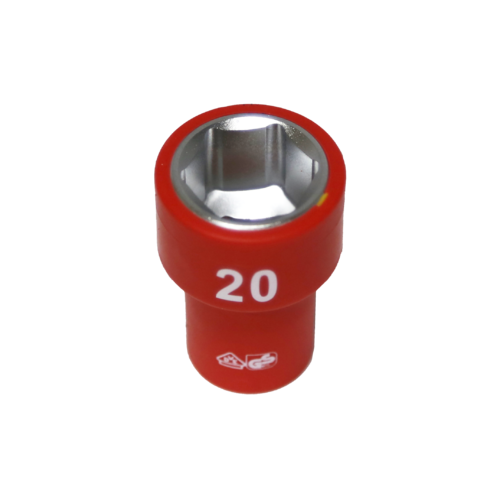 20mm x 3/8"Dr. 6Pt VDE Insulated Socket T&E Tools IS22205