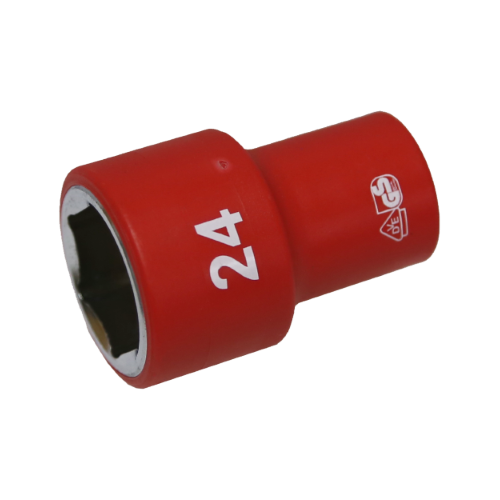 24mm x 1/2"Dr. 6Pt VDE Insulated Socket T&E Tools IS26245
