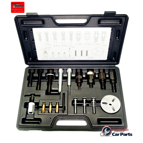 Deluxe Air Conditioning Clutch Hub Puller & Installer Set T&E Tools J4112
