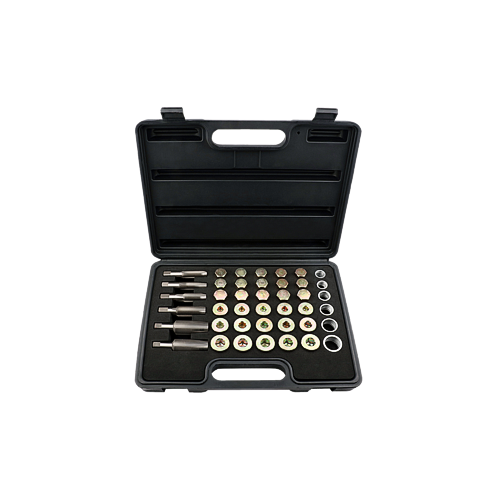 Oil Drain Plug Master Rethreader 96 piece Set T&E Tools J4917