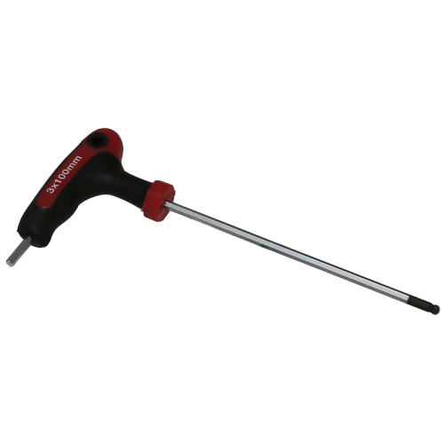 T-Handle Ball Hex Key 3mm T&E Tools M1330