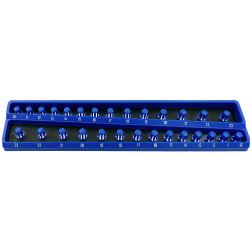  Twist-Lock Socket Tray 1/2" Drive Metric  10-23mm T&E Tools TE-M2256