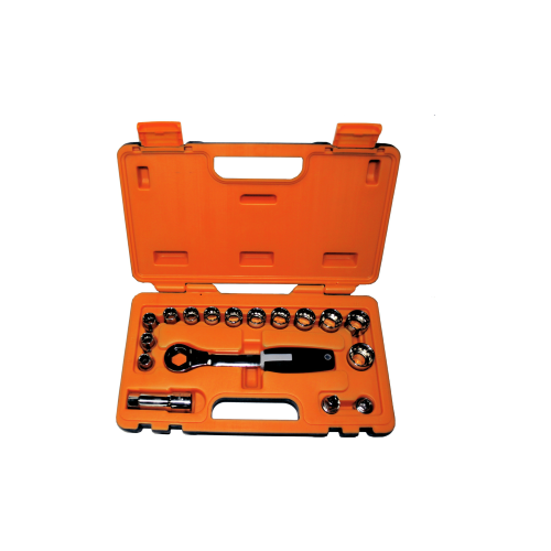 17Pc. Go Thru Multi Lock Socket Set 10-24mm T&E Tools M94317