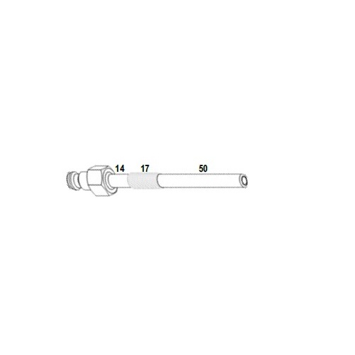 M8 x 1.00mm x 81mm Glow plug Diesel Comp. Adaptor T&E Tools OT035