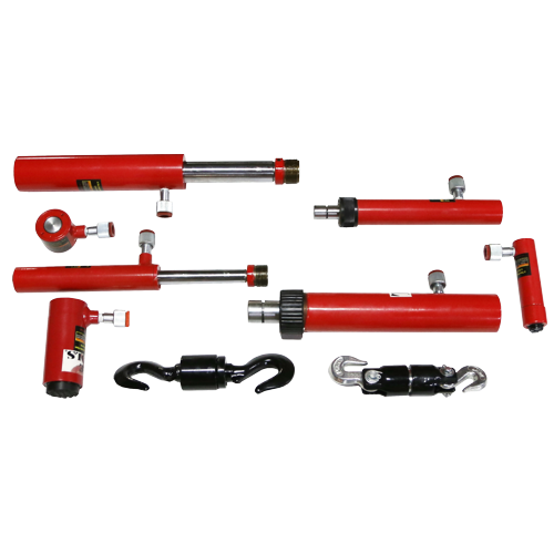 7 Piece Hydraulic Push & Pull Ram Kit T&E Tools PP070
