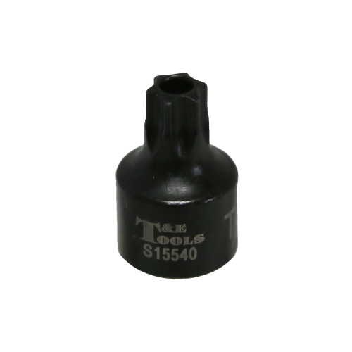 T40 x 1/4"Drive Stubby Tamper Torx-r Impact Socket T&E Tools S15540