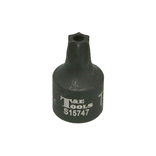 T47 x 3/8" Drive Stubby Tamper Torx-r Impact Socket T&E Tools S15747