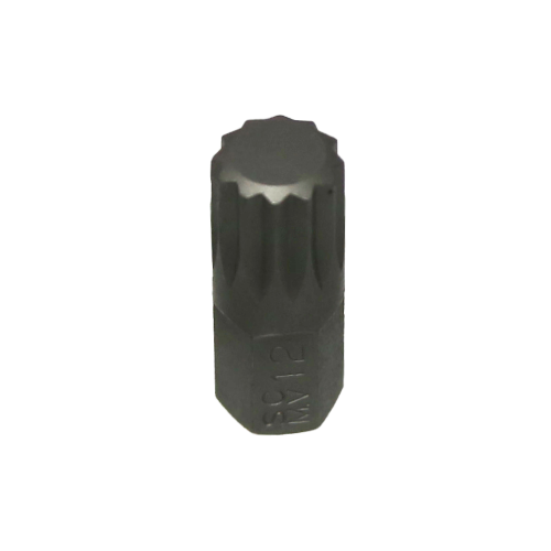 M12 Spline x 10mm Hex Bit 30mm Long T&E Tools S3012