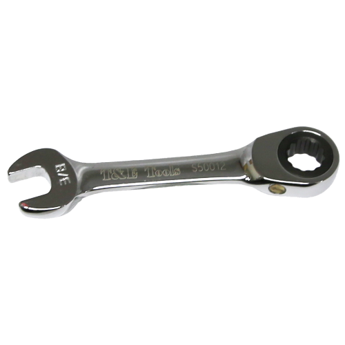 3/8" Stubby Gear Ratchet Wrench T&E Tools S50012
