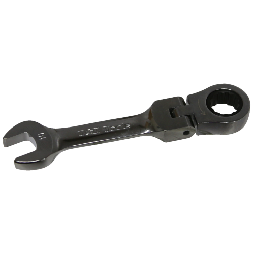 10mm 12Pt. Stubby Flex-Head Ratchet Wrench T&E Tools S59010