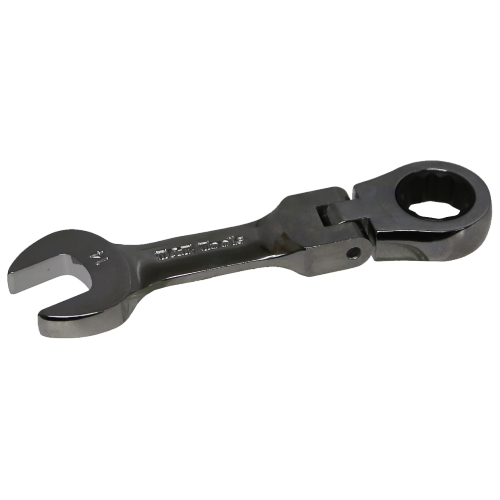 Stubby Flex-Head Ratchet 14mm 12Pt. Wrench T&E Tools S59014
