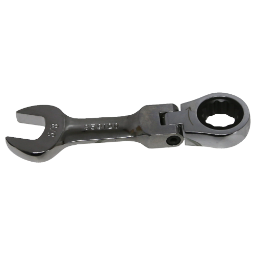 5/8" 12Pt. Stubby Flex-Head Ratchet Wrench T&E Tools S59120