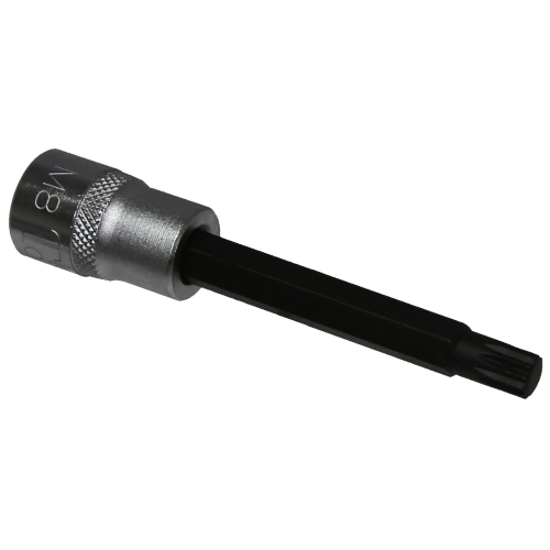 M8 Spline x 3/8"Drive Socket 90mm Long T&E Tools S7308L