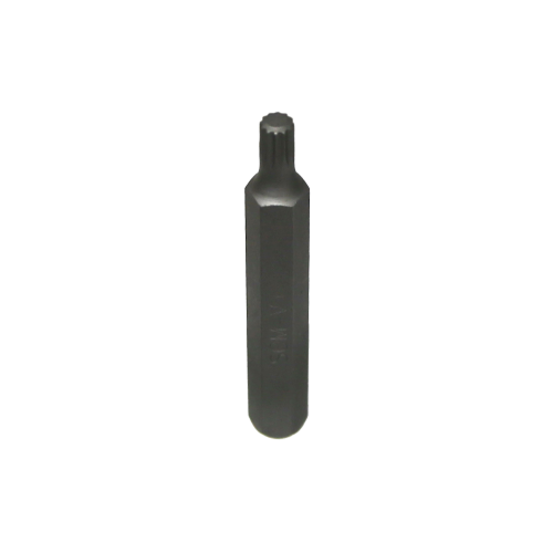 M6 Spline x 10mm Hex Bit 75mm Long T&E Tools S7506