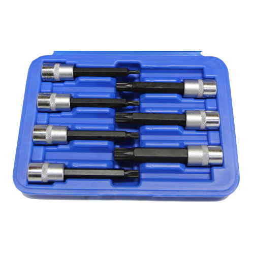 7 Piece Multi-Spline 3/8" Drive Deep Sockets T&E Tools S7603