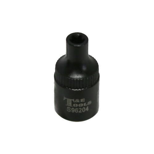 E4 x 1/4"Drive Stubby "E" Series Impact Socket T&E Tools S96204